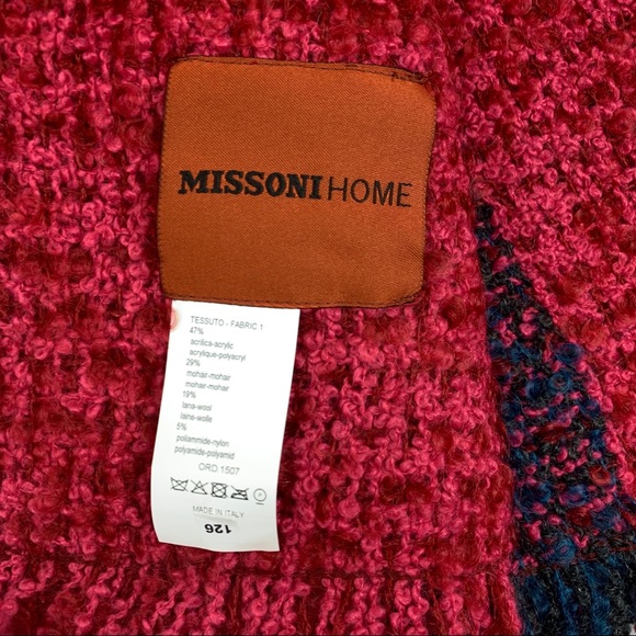 Missoni Home Taddeo Plaid Throw Blanket - Picture 7 of 8